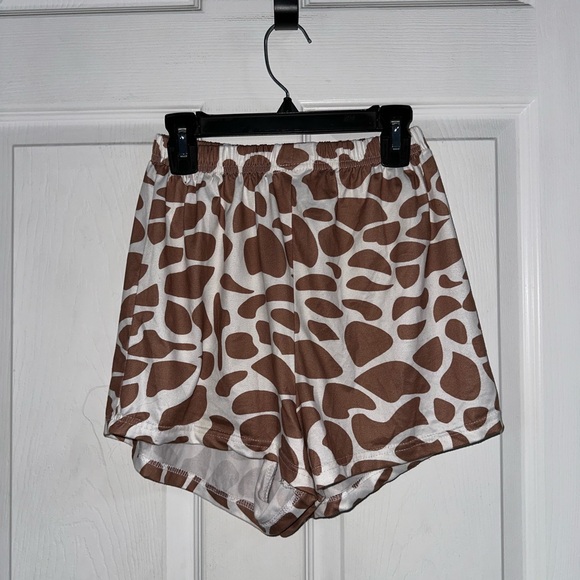 Other - Brown and White Patterned Women's Lounge Shorts